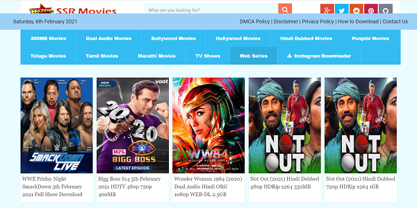 SSR Movies Bollywood, Hollywood Movie Download &amp; South Hindi